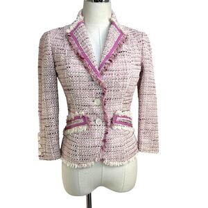 Vintage The Limited Boucle Blazer Pink